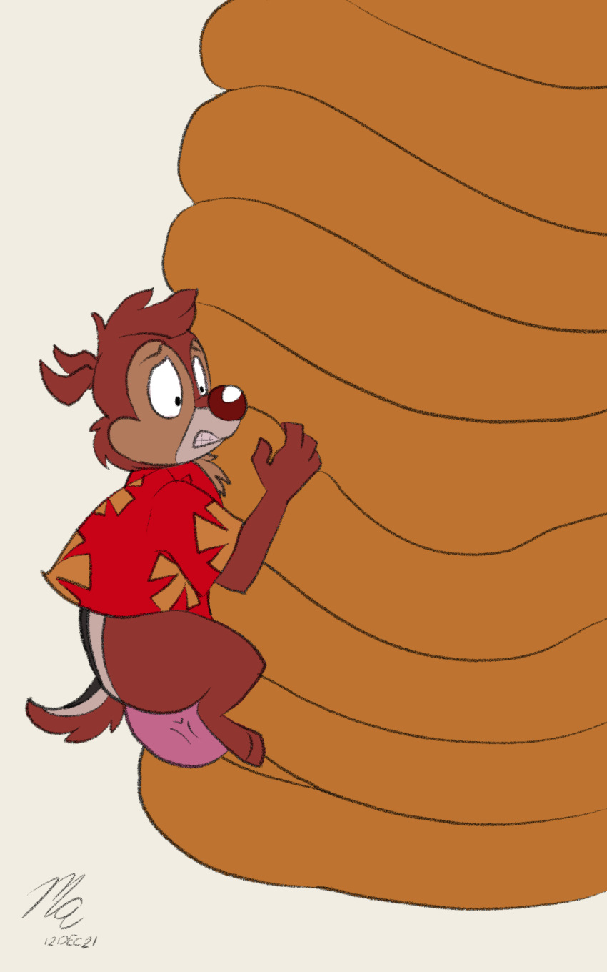 4_fingers anal anal_penetration anthro anthro_on_anthro anthro_penetrated anthro_penetrating anthro_penetrating_anthro brown_body brown_fur brown_nose chip_'n_dale_rescue_rangers chipmunk clothed clothing dale_(disney) disney dragon dtz_(cdrr) duo eyebrows fingers fur genitals ground_squirrel hi_res larger_male magnificent-arsehole male male/male male_penetrated male_penetrating male_penetrating_male mammal penetration penis pink_penis rodent sciurid sex shirt size_difference smaller_male tail tan_body topwear vein veiny_penis