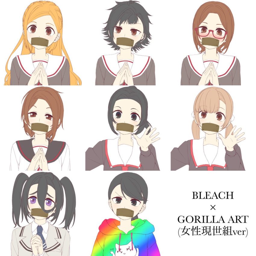 ball_gag death gag gagged ghost highres improvised_gag katyusha's_mother_(girls_und_panzer) mask_gag mouth_gag no_mouth non-web_source pilator stitch_mouth tape tape_gag undead zipper_mouth