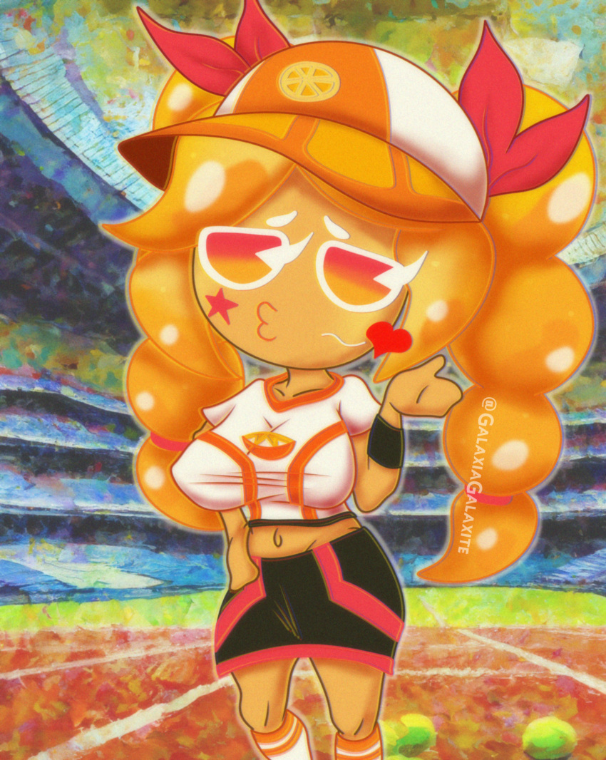 cookie_run cookie_run_ovenbreak female galaxia_galaxite galaxiagalaxite hi_res orange_cookie solo