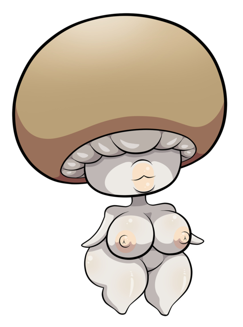 2021 alpha_channel areola big_breasts big_butt breasts butt covered_eyes curvaceous curvy_figure digital_drawing_(artwork) digital_media_(artwork) elemental_creature elemental_humanoid female female_focus fungi_fauna fungi_humanoid fungus hi_res humanoid lips mushroom mushroom_humanoid nipples overweight shaded short_stack size_difference smaller_female solo solo_focus tan_areola tan_nipples thegeckoninja thick_lips thick_thighs voluptuous white_body white_skin wide_hips
