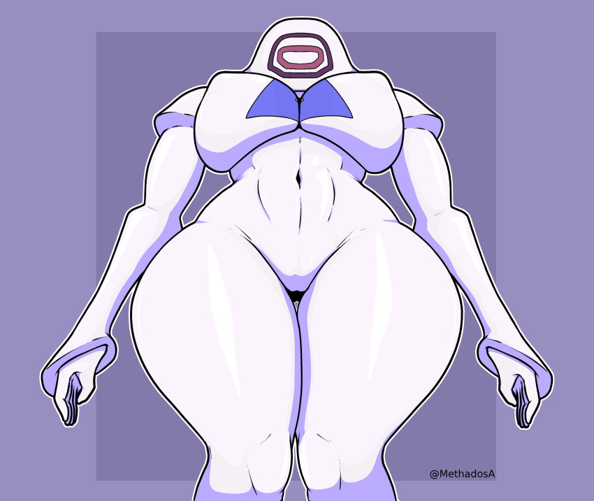 abs absurd_res big_breasts breasts entity_(yiik) female floating genitals hi_res humanoid low-angle_view methados navel nipples pussy small_waist solo thick_thighs wide_hips yiik:_a_postmodern_rpg