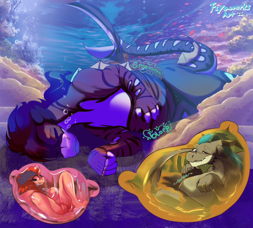 abdominal_bulge absurd_res after_vore anthozoan anthro aquatic_dragon belly_rub biepbot bloated cnidarian coral coral_reef digestion dragon dragon_pred female female_prey feral fiyawerks group hi_res internal keldia lying male male/female male/male marine melting multiple_prey on_back on_side oral_vore pokemon_prey resting rumbling_stomach sea_monster size_difference sticky trio underwater vore water willing_prey