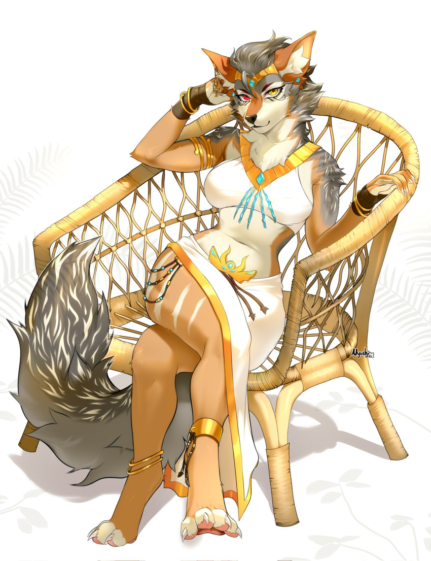 anthro canid canine canis female fhyra hi_res jackal mammal nyufluff solo