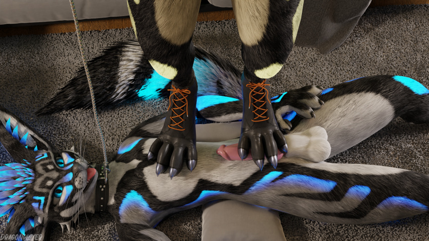 16:9 3d_(artwork) 4k absurd_res anthro blender_(software) blender_cycles boots canid canine claws clothing cock_and_ball_torture collar collar_pull digital_media_(artwork) dragonplayer duo feet feet_on_chest feet_on_penis foot_fetish foot_on_penis foot_play footwear genital_torture genitals hi_res knot leash male male/male mammal mondsikel pawpads paws penis rexouium stepped_on stepping trampling widescreen
