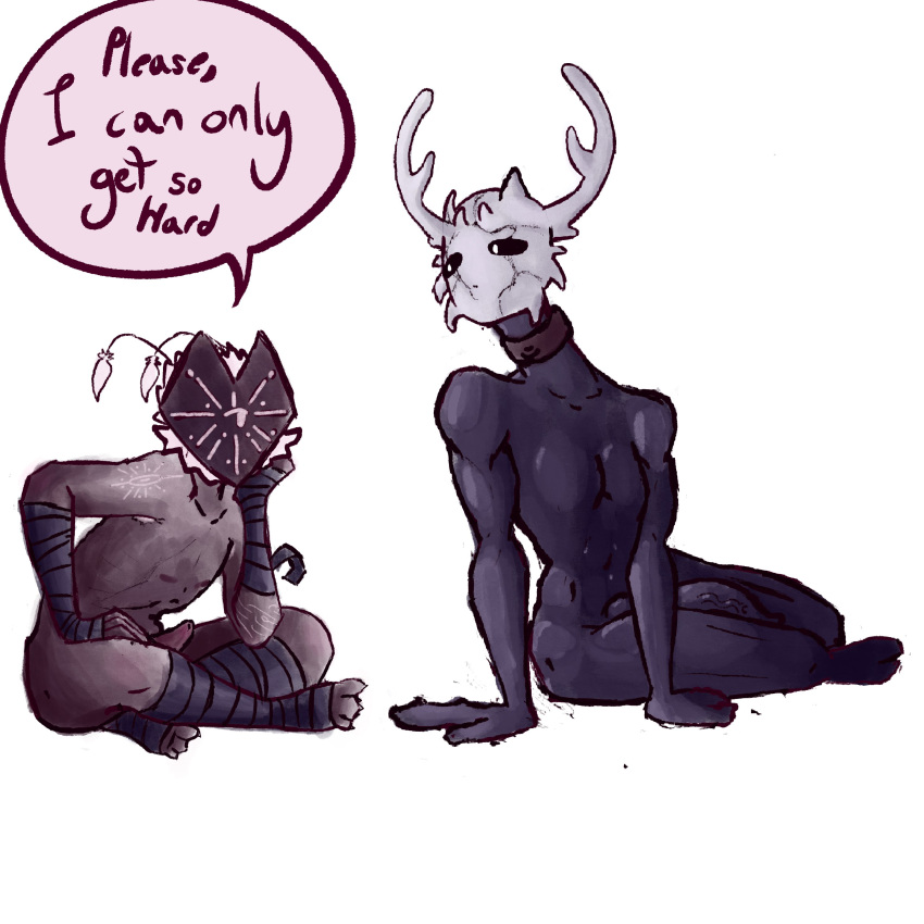 absurd_res anthro arthropod duo flirting genitals hi_res hollow_knight humanoid male male/male monday_(me0wme0wman) nude penis team_cherry