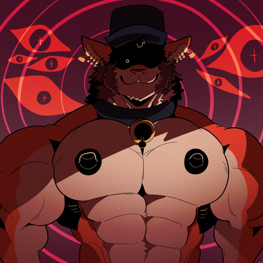 absurd_res anthro hi_res hypnosis male melaisen mind_control muscular pecs solo