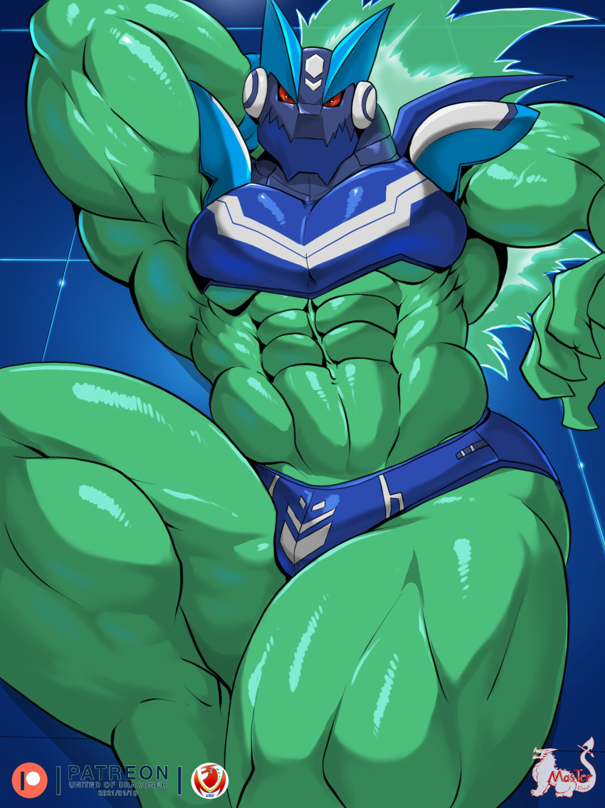 2021 abs action_pose alien alternate_form anthro arm_above_head armor artist_logo barefoot belly biceps big_abs big_biceps big_brachioradialis big_deltoids big_hamstrings big_latissimus_dorsi big_muscles big_obliques big_pecs big_quads big_sartorius big_serratus big_triceps bird's-eye_view blue_background blue_bottomwear blue_breastplate blue_briefs blue_clothing blue_floor blue_headwear blue_helmet blue_light blue_lighting blue_pauldron blue_text blue_theme blue_topwear blue_underwear bottomwear brachioradialis briefs capcom claws close-up closed_smile clothed clothing cool_colors crotch_lines cybernetic_arm cybernetic_chest cybernetic_head cybernetic_limb cybernetics cyborg dark_eyes dated deltoids detailed_background detailed_lighting detailed_shading dragon electric_body electricity electricity_creature elemental_creature em_being energy english_text feet front_view glistening glistening_armor glistening_arms glistening_belly glistening_body glistening_bottomwear glistening_breastplate glistening_briefs glistening_clothing glistening_eyes glistening_fingers glistening_hands glistening_headgear glistening_headwear glistening_helmet glistening_legs glistening_topwear glistening_underwear green_claws green_electricity green_energy green_fingers green_foot green_legs green_theme half-closed_eyes hamstrings hand_behind_head headgear headwear helmet hi_res high-angle_view huge_abs huge_biceps huge_calves huge_deltoids huge_hamstrings huge_latissimus_dorsi huge_muscles huge_obliques huge_quads huge_sartorius huge_triceps humanoid_hands hyper hyper_calves hyper_hamstrings hyper_muscles hyper_obliques hyper_quads jagged_mouth latissimus_dorsi light_armor light_bottomwear light_breastplate light_briefs light_claws light_energy light_fingers light_floor light_foor light_headwear light_helmet light_legs light_pauldron light_spots light_stripes light_topwear light_underwear logo looking_at_viewer looking_forward looking_up looking_up_at_viewer lying machine male male_anthro manly masterelrest mega_man_(series) mega_man_star_force metal_bottomwear metal_headwear metal_topwear metal_underwear monotone_claws monotone_eyes monotone_fingers monotone_foot monotone_legs mouth_closed multicolored_armor multicolored_bottomwear multicolored_clothing multicolored_headwear multicolored_topwear multicolored_underwear muscular muscular_anthro muscular_arms muscular_legs muscular_male narrowed_eyes navel non-mammal_navel obliques omega-xis on_back on_ground patreon patreon_logo pattern_clothing pattern_headgear pattern_headwear pattern_helmet pattern_topwear pecs pinup plantigrade portrait pose quads realistic_lighting realistic_shading red_eyes red_sclera red_text restricted_palette sartorius serratus shaded shadow sharp_claws simple_background skimpy skimpy_armor skimpy_bottomwear skimpy_briefs skimpy_underwear smile smiling_at_viewer solo spots spotted_armor spotted_headgear spotted_helmet striped_armor striped_breastplate striped_briefs striped_clothing striped_headgear striped_headwear striped_pauldron striped_topwear stripes suggestive_pose text thick_arms thick_neck thick_thighs three-quarter_portrait tight_armor tight_bottomwear tight_clothing topwear triceps two_tone_armor two_tone_bottomwear two_tone_breastplate two_tone_briefs two_tone_clothing two_tone_headwear two_tone_helmet two_tone_pauldron two_tone_topwear two_tone_underwear unconvincing_armor under_pec underwear white_bottomwear white_briefs white_clothing white_headwear white_helmet white_pauldron white_spots white_stripes white_topwear white_underwear