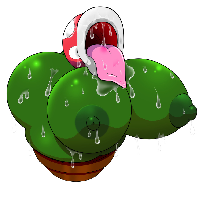 1:1 2019 absurd_res alpha_channel areola big_breasts big_butt big_tongue bodily_fluids breasts butt curvaceous curvy_figure digital_drawing_(artwork) digital_media_(artwork) dripping drooling elemental_creature elemental_humanoid excessive_saliva excessive_sweat eyeless female female_focus flora_fauna green_body green_skin hi_res huge_breasts humanoid inviting lips looking_up mario_bros nintendo nipples open_mouth oral_invitation piranha_plant plant pot_(disambiguation) saliva saliva_drip saliva_on_breasts saliva_on_tongue simple_background solo solo_focus sweat sweatdrop thegeckoninja thick_lips thick_thighs tongue transparent_background voluptuous wide_hips