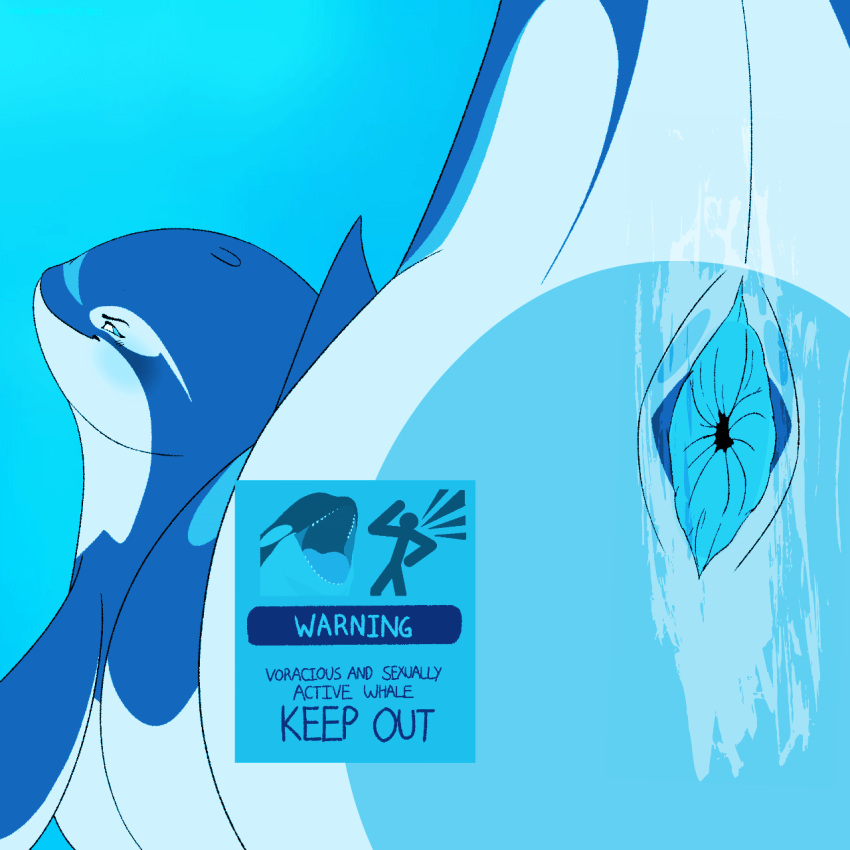 2d_animation against_surface animated blue_eyes blue_internal blush cetacean close-up cum_trail dolphin dolphinproject female feral genitals hi_res looking_at_viewer mammal marine motion_tweening oceanic_dolphin on_glass orca presenting pussy raised_tail sign smug solo tail toothed_whale underwater warning_sign water yano_(dolphinproject)