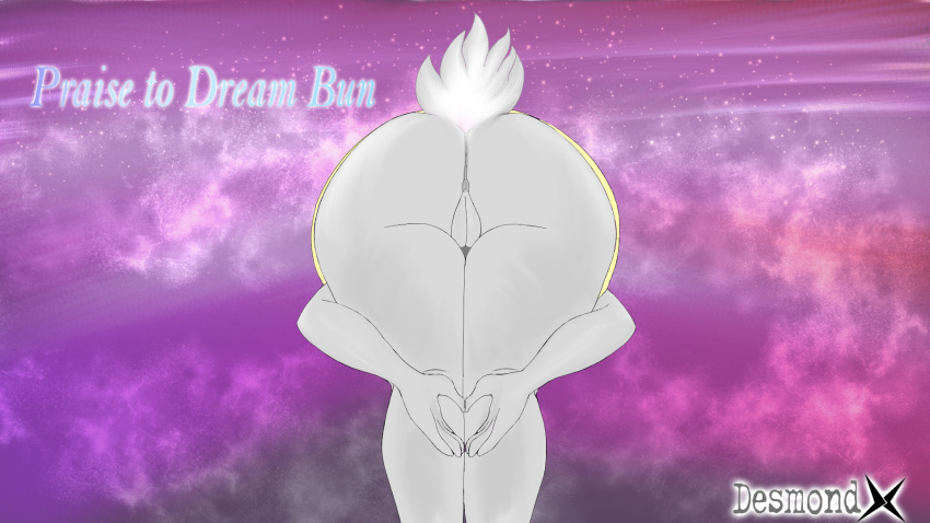 anthro bent_over desmondxk dream_bun female hi_res praise_da_booty_(meme) solo