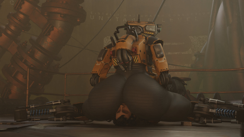 absurd_res big_butt butt dominant dominant_male duo facesitting flexible girly hi_res huge_butt human humanoid jack_cooper_(titanfall) machine male male/male mammal metal metallic_body mrvn pyro_enthusiast robot sitting sitting_on_another smothering splits spread_legs spreading submissive submissive_male thick_thighs wide_hips
