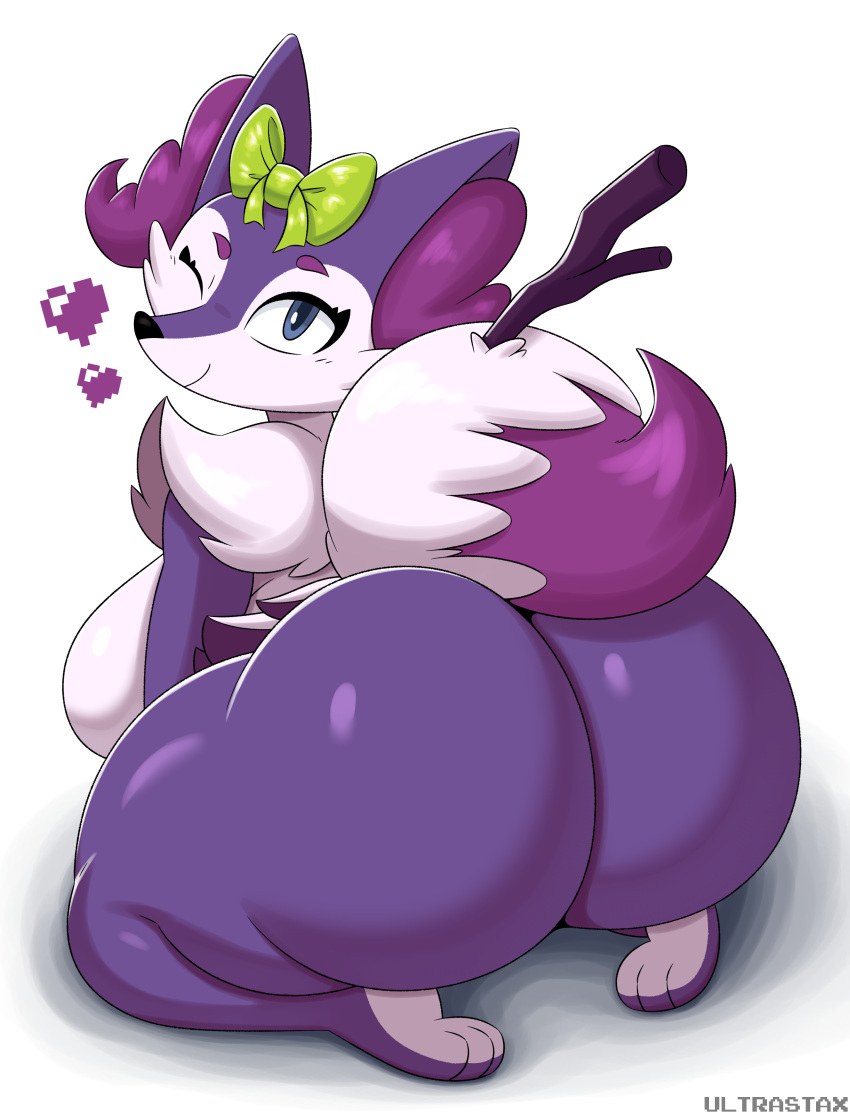 &lt;3 2023 absurd_res anthro big_breasts big_butt braixen breasts bubble_butt butt female fusion generation_6_pokemon generation_8_pokemon hi_res huge_butt huge_thighs indeedee kneeling looking_at_viewer nintendo nude one_eye_closed pixelated_heart pokemon pokemon_(species) pokemon_fusion short_stack side_boob smile solo thick_thighs ultrastax wink winking_at_viewer