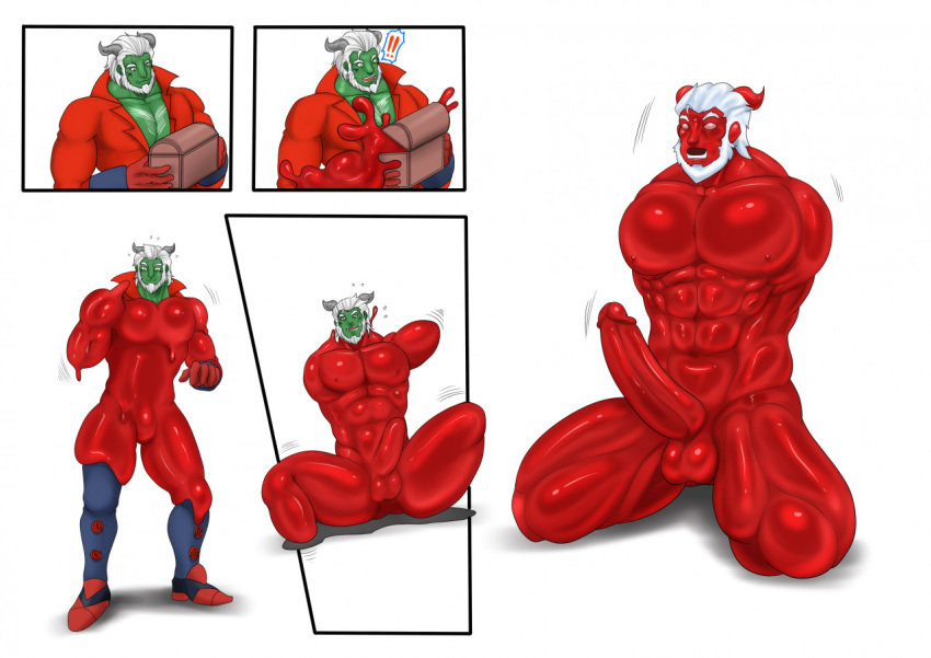 alabuster bad_end chernobog_kuzarnak daruma_doll dragon drone dronification goo_transformation humanoid hybrid limbless male male/male mimic orc peril sex_doll slime transformation