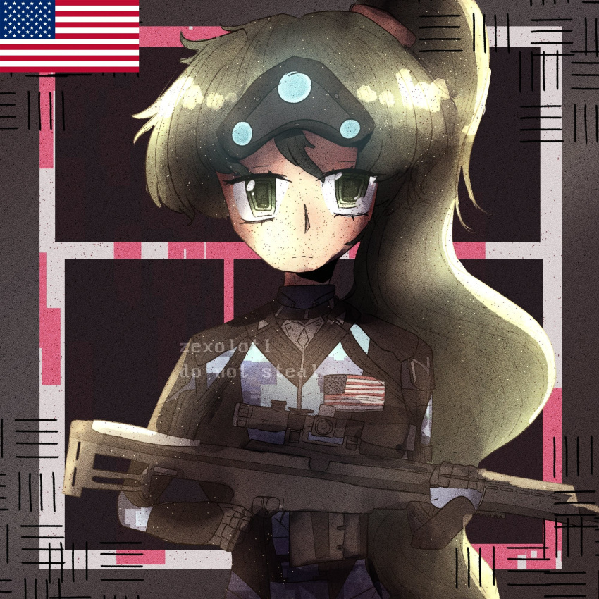 battlefield_2042 fire_emblem fire_emblem:_the_blazing_blade fire_emblem_engage highres lyn_(fire_emblem) military_uniform splinter_cell uniform united_states xdefiant