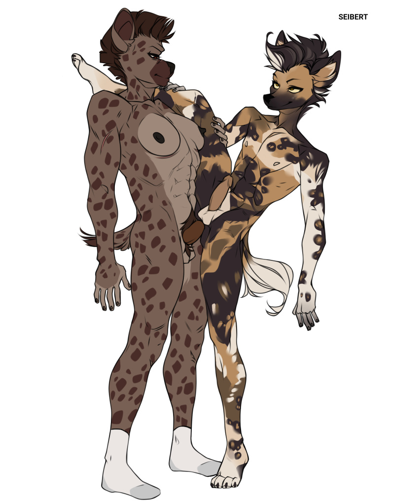 absurd_res african_wild_dog anal anal_penetration anthro breasts canid canine clothing duo footwear furaffinity gynomorph gynomorph/male gynomorph_penetrating gynomorph_penetrating_male hi_res humanoid_genitalia hyena intersex intersex/male intersex_penetrating intersex_penetrating_male jane_brown male male_penetrated mammal penetration pubes_in_ass seibert sex silvester_whitehead socks trans_(lore) trans_woman_(lore)