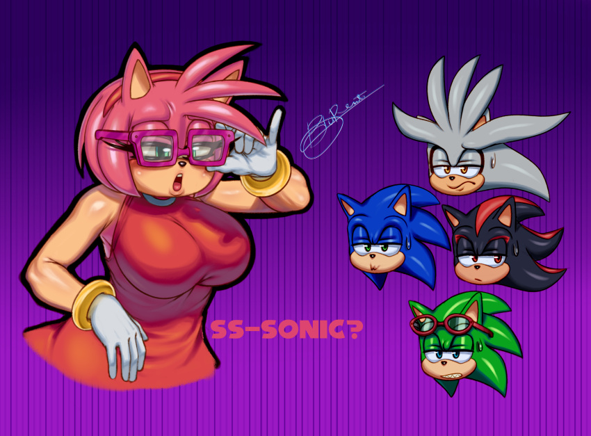 amy_rose anthro archie_comics big_breasts blu_rent breasts eulipotyphlan eyewear female glasses group hedgehog hi_res male mammal scourge_the_hedgehog sega shadow_the_hedgehog silver_the_hedgehog sonic_the_hedgehog sonic_the_hedgehog_(archie) sonic_the_hedgehog_(comics) sonic_the_hedgehog_(series)