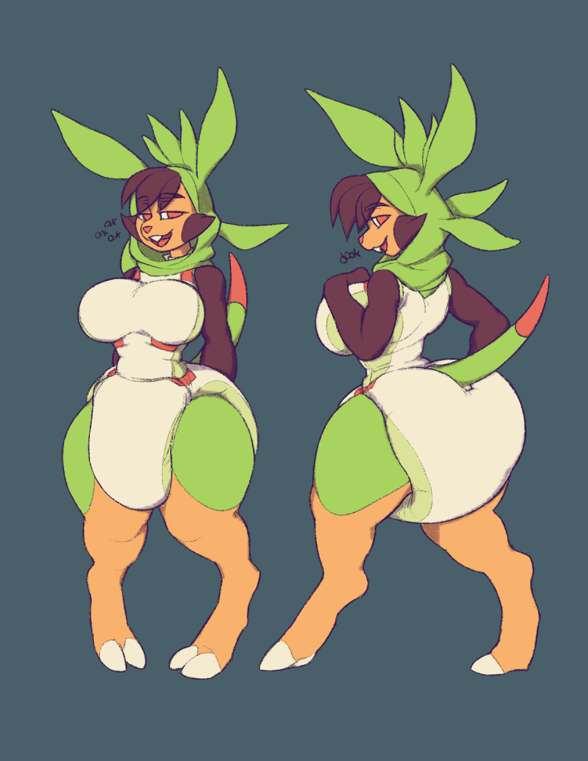 anthro big_breasts big_diaper breasts chespin clean_diaper diaper diaper_suit digitigrade generation_6_pokemon hi_res hood male_(lore) nintendo pokemon pokemon_(species) rook_(rouwrf) rouwrf thick_thighs trans_(lore)