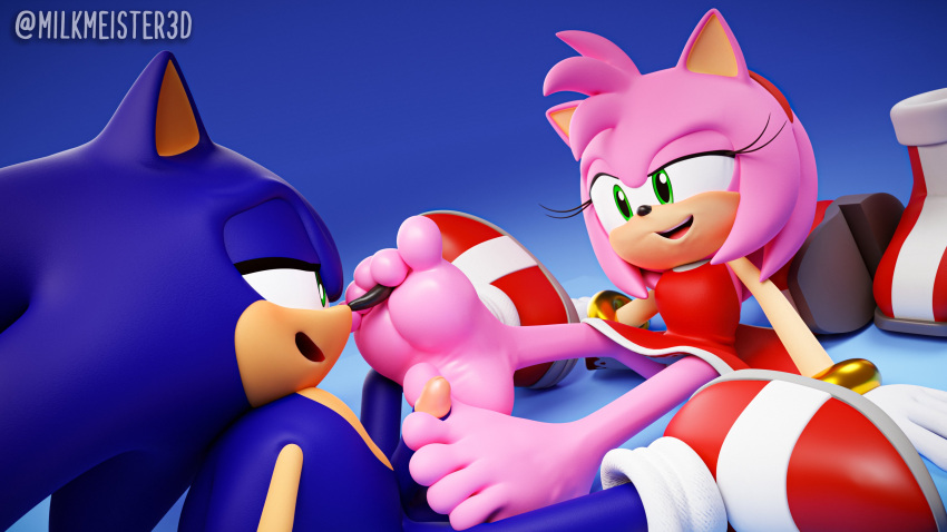 16:9 3d_(artwork) 4k 5_toes absurd_res amy_rose anthro blue_body blue_fur digital_media_(artwork) duo eulipotyphlan feet female foot_fetish foot_on_face foot_play foot_smelling footjob fur hedgehog hi_res humanoid_feet male male/female mammal milkmeister3d pink_body pink_fur plantigrade sega sex shoes_removed sonic_the_hedgehog sonic_the_hedgehog_(series) toes widescreen