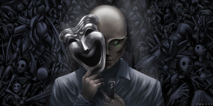 2018 2:1 5_fingers amur_series_recon_drone android artist_name automaton avian bald bird blue_background broken colored cybernetics cyborg detailed detailed_background digital_media_(artwork) digital_painting_(artwork) empty_eyes falcon falconid fingers green_eyes group hi_res holding_mask holding_object hollow_eyes human humanoid machine male mammal mask mechanical_arm mechanical_wings multi_arm multi_limb noseless not_furry_focus peregrine_series_humanoid_utility_droid robot robot_humanoid scp_foundation simple_background solo_focus taita_series_security_droid usb_drive vincent_anderson watermark wings zhange