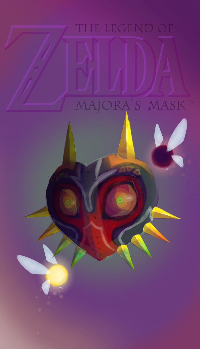absurdres fairy highres mask non-web_source simple_background tael tatl the_legend_of_zelda the_legend_of_zelda:_majora's_mask vdkslavrs