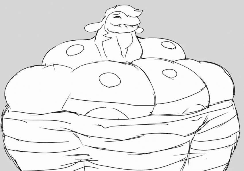 animated anthro big_muscles big_pecs bite biting_lip biting_own_lip bound fully_bound generation_2_pokemon growth huge_muscles huge_pecs hyper hyper_muscles looking_pleasured male muscle_growth muscular muscular_anthro muscular_arms muscular_male nintendo nipples parttimeyeen_(artist) pecs pokemon pokemon_(species) sharp_teeth solo teeth throbbing typhlosion