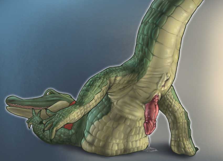 anatomically_correct anatomically_correct_genitalia anatomically_correct_penis animal_genitalia animal_penis anthro anus bloated bodily_fluids crocodile crocodilian crocodilian_penis crocodylid genital_fluids genitals hi_res looking_at_viewer lyle_(lyle_lyle_crocodile) lyle_lyle_crocodile male open_mouth open_smile penis precum presenting presenting_anus presenting_penis reptile resting_on_belly scalie smile solo vore ward0r