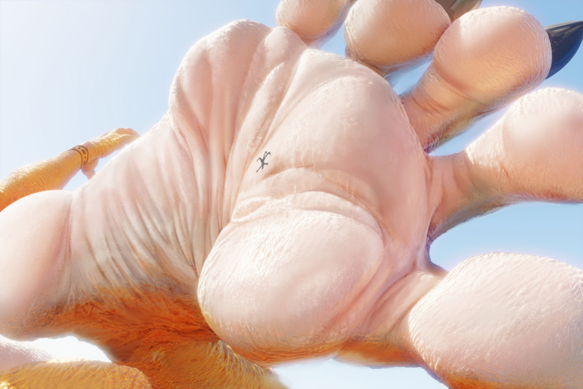 2023 3d_(artwork) 5_toes anthro claws close-up cobra digital_media_(artwork) duo extreme_size_difference feet female foot_focus hi_res humanoid_feet larger_female male micro plantigrade reptile scales scalie shanika size_difference snake soles stuck_to_foot toe_claws toes unaware unknown_artist