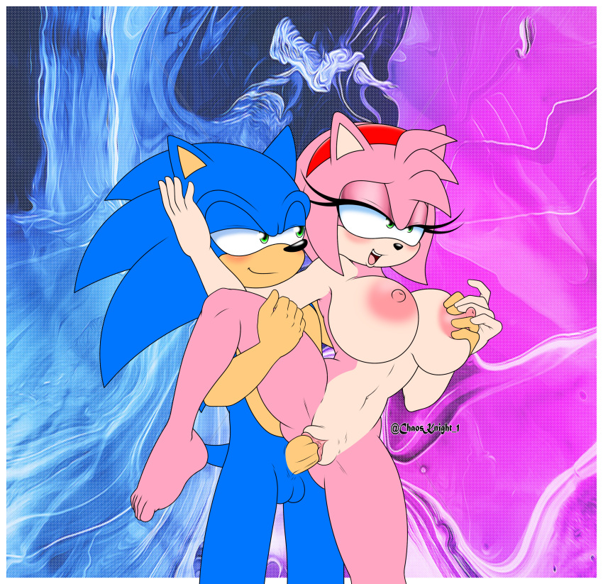 absurd_res amy_rose anthro big_breasts breast_grab breast_play breast_squish breasts duo eulipotyphlan female green_eyes hand_on_breast hedgehog hi_res looking_pleasured male male/female mammal multicolored_body nipples penetration pink_nipples rodent sega sex smilling sonic_the_hedgehog sonic_the_hedgehog_(series) squish the_knight vaginal vaginal_penetration
