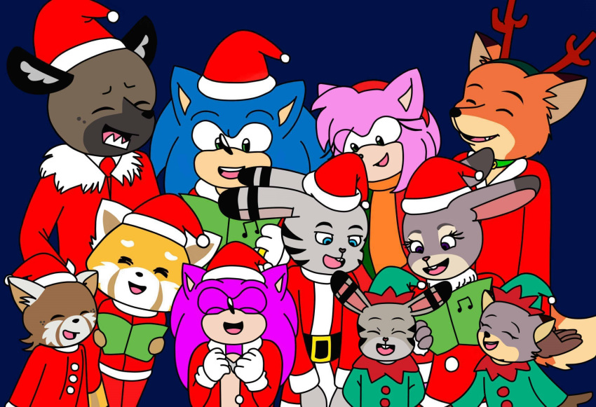 aggressive_retsuko ailurid ameth18 amy_rose anthro black_eyes blue_body blue_eyes blue_fur blush blush_lines brown_body brown_fur canid canine canis christmas christmas_clothing christmas_headwear clothed clothing crossover disney ear_markings eulipotyphlan eyes_closed facial_markings fan_character female fox fur green_body green_eyes green_fur grey_body grey_eyes grey_fur group haida hair hat head_markings head_tuft headgear headwear hedgehog hi_res holidays hyena interspecies jack_savage judy_hopps lagomorph leporid male male/female mammal markings netflix nick_wilde open_mouth open_smile pink_body pink_fur plushie purple_eyes rabbit red_body red_fox red_fur red_panda retsuko rodent sanrio santa_hat sega sirinathehedgehog smile sonic_the_hedgehog sonic_the_hedgehog_(series) spotted_hyena striped_body striped_fur stripes teddy_bear teeth topwear tuft yellow_body yellow_fur zootopia