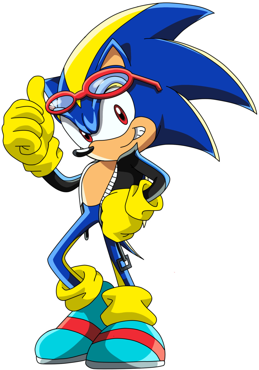 anthro clothing colored edgy_(character) eulipotyphlan eyewear fan_character glasses hedgehog hi_res jacket male mammal red_eyes sega shaded shadonic_the_edgehog shadonic_the_edgehog_(artist) solo sonic_the_hedgehog sonic_the_hedgehog_(series) sonic_the_hedgehog_evil_heroes topwear