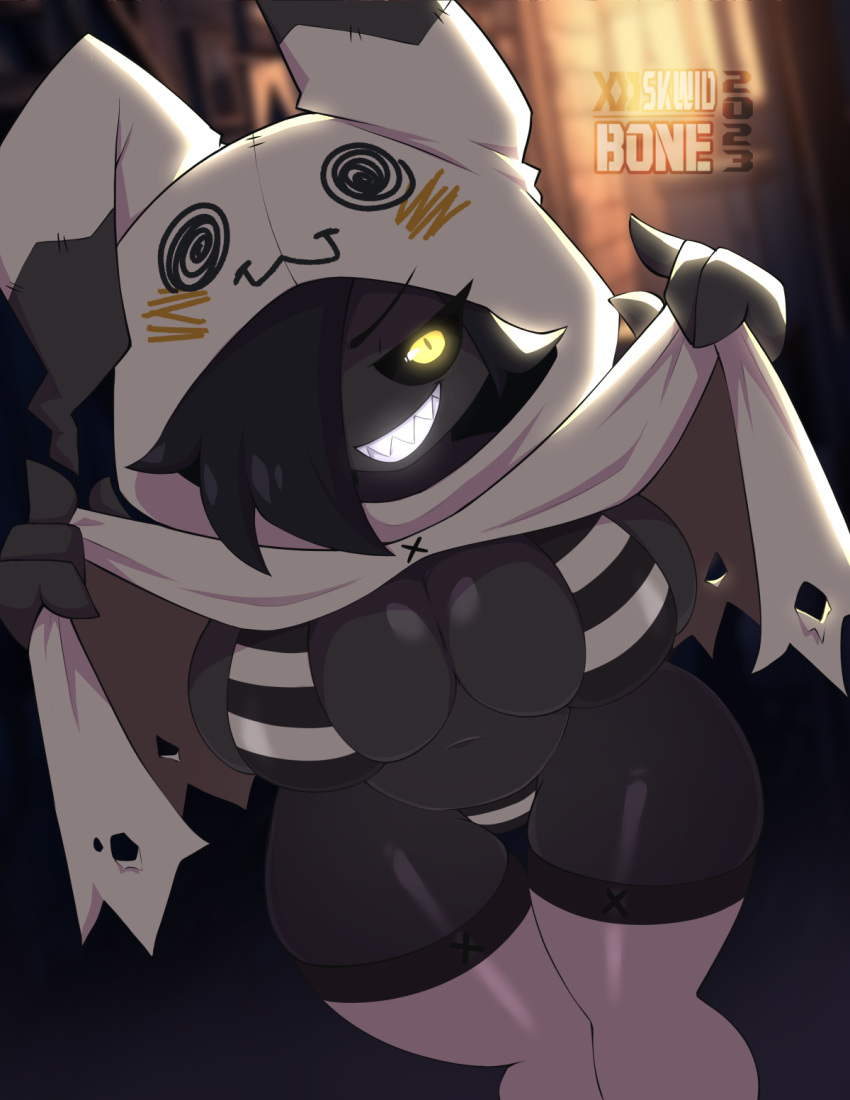 furry_pokemon generation_7_pokemon hi_res mimikyu nintendo pokemon pokemon_(species) skwidbone