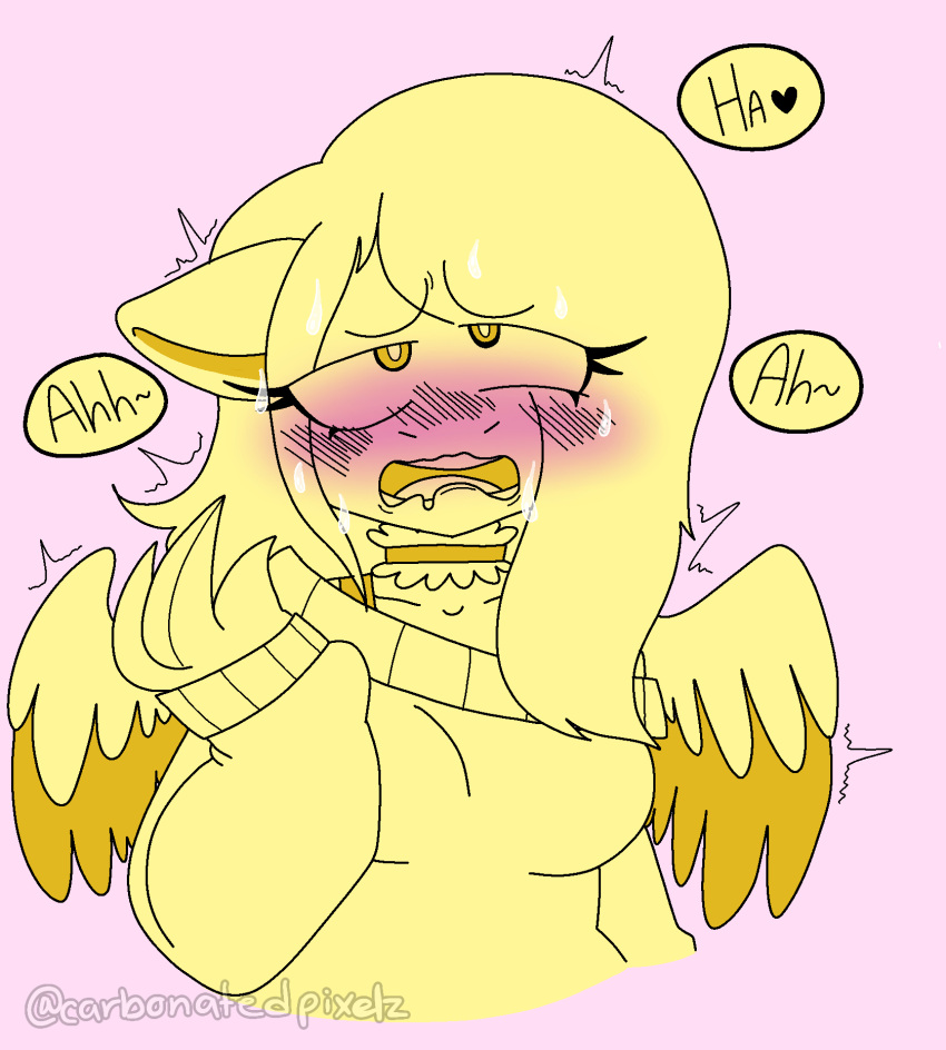 2023 ahegao animal_humanoid anthro blush bodily_fluids breasts carbonatedpixelz clothed clothing cum digital_drawing_(artwork) digital_media_(artwork) earth_pony ejaculation english_text equestria_girls equid equine feathered_wings feathers female fluttershy_(eg) fluttershy_(mlp) friendship_is_magic fur genital_fluids hair hasbro hi_res horse human humanoid long_hair looking_pleasured mammal masturbation moan my_little_pony open_mouth orgasm pegasus pink_hair pony portrait sex shaded signature simple_background sketch solo text tongue tongue_out wings yellow_body