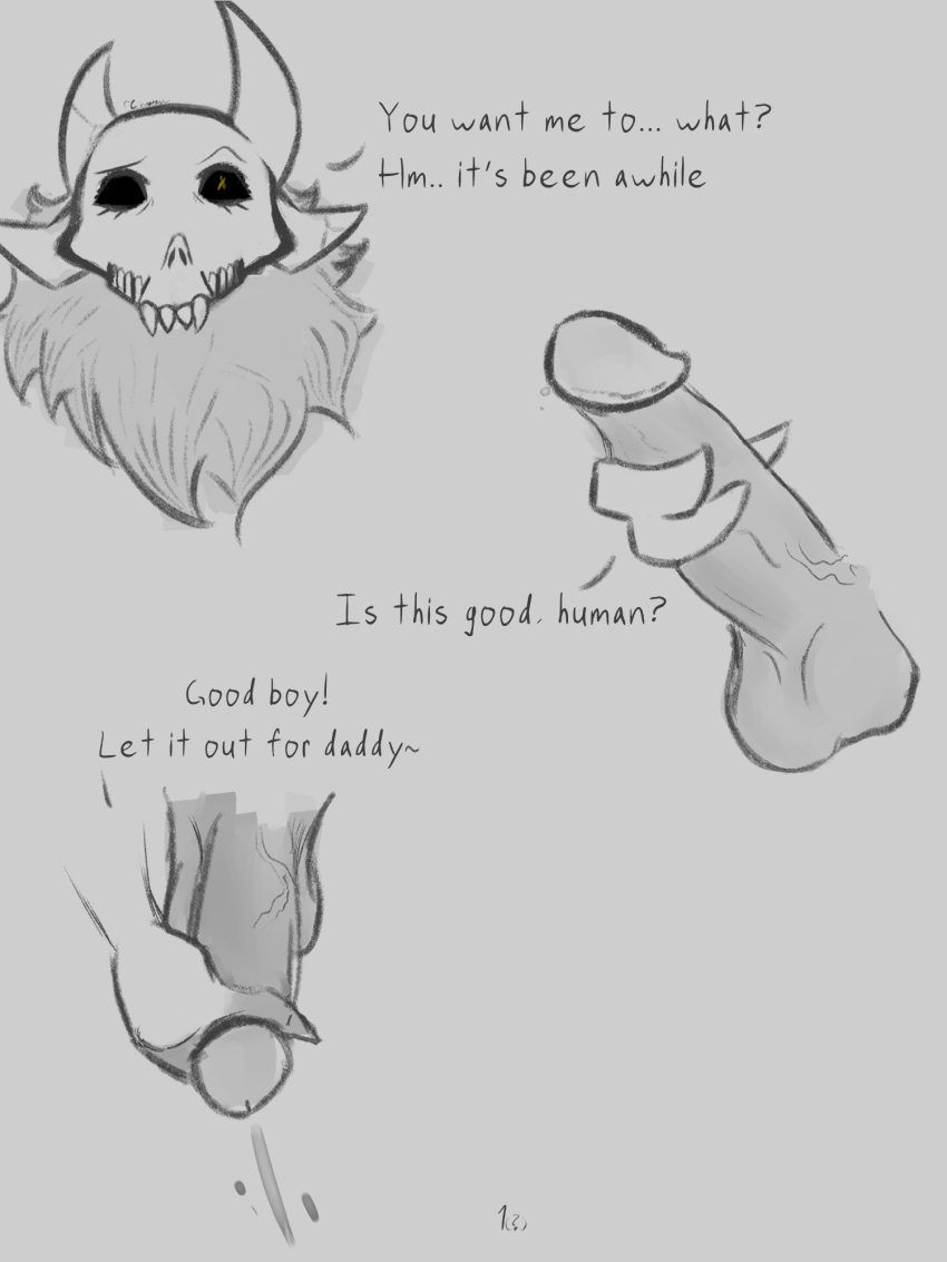 anthro daddy_kink disney duo ejaculation handjob hi_res human male male/male mammal penile praise royalty sex the_owl_house