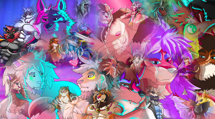 anthro ashido_karlos_dreemur(vixol) big_breasts big_pecs bodily_fluids bovid bovine breasts canid canine canis cattle charizard clay_calloway_(sing) clothed clothing death_(puss_in_boots) disney dragon embrace felid final_fantasy final_fantasy_xiv generation_1_pokemon generation_7_pokemon hi_res hrothgar hug humanoid illumination_entertainment incineroar inspired lion male mammal nanashi_alister_dreemur(vixol) nintendo pantherine pecs pokemon pokemon_(species) sing_(movie) square_enix tears tiger tiger_dancer_(zootopia) vixen_dreemur_(vixol) vixol wolf zootopia