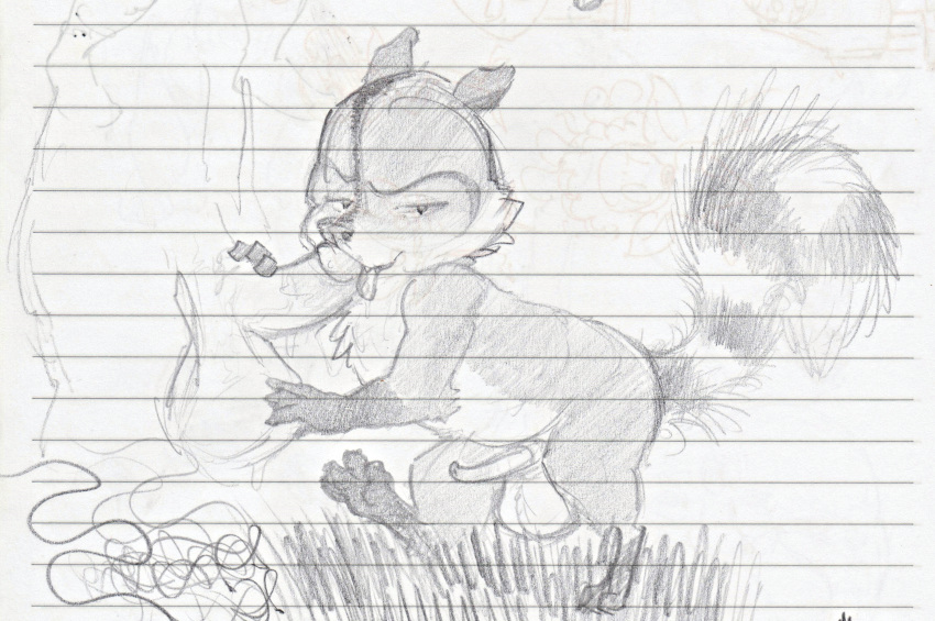 2023 absurd_res anatomically_correct anatomically_correct_genitalia anatomically_correct_penis bestiality chest_tuft dreamworks duo feral fluffy fluffy_tail genitals graphite_(artwork) hand_on_balls hand_on_penis hi_res licking looking_at_viewer male male/male mammal oral over_the_hedge pencil_(artwork) penile penis penis_lick procyonid raccoon ram_satinga rj_(over_the_hedge) sex sketch tail tongue tongue_out traditional_media_(artwork) tuft