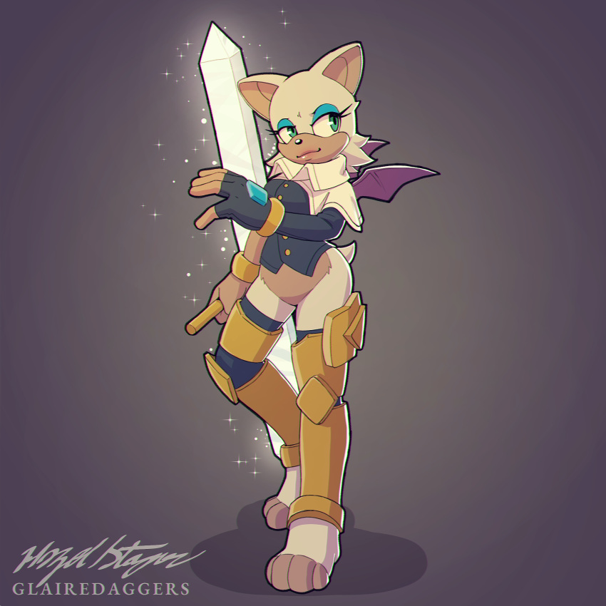 anthro bat bottomless clothed clothing cosplay crossover crossover_cosplay female glairedaggers hi_res mammal mobian_bat pseudoregalia rouge_the_bat sega solo sonic_the_hedgehog_(series) sybil_(pseudoregalia)