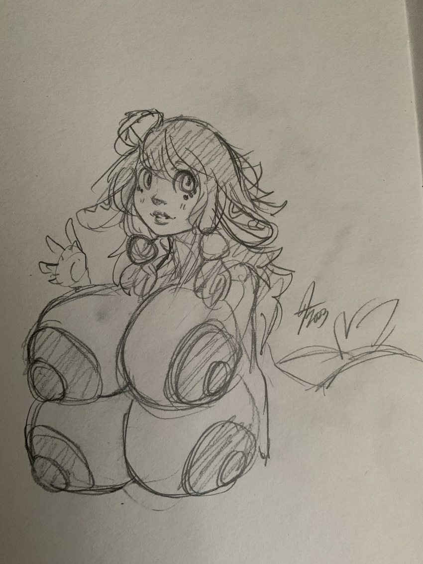 2023 4_breasts areola big_breasts breasts butt deer deer_taur female glubtastic graphite_(artwork) hi_res huge_breasts hyper hyper_breasts league_of_legends lillia_(lol) looking_at_viewer mammal mammal_taur monochrome multi_breast nipples pencil_(artwork) riot_games signature simple_background solo taur text traditional_media_(artwork)