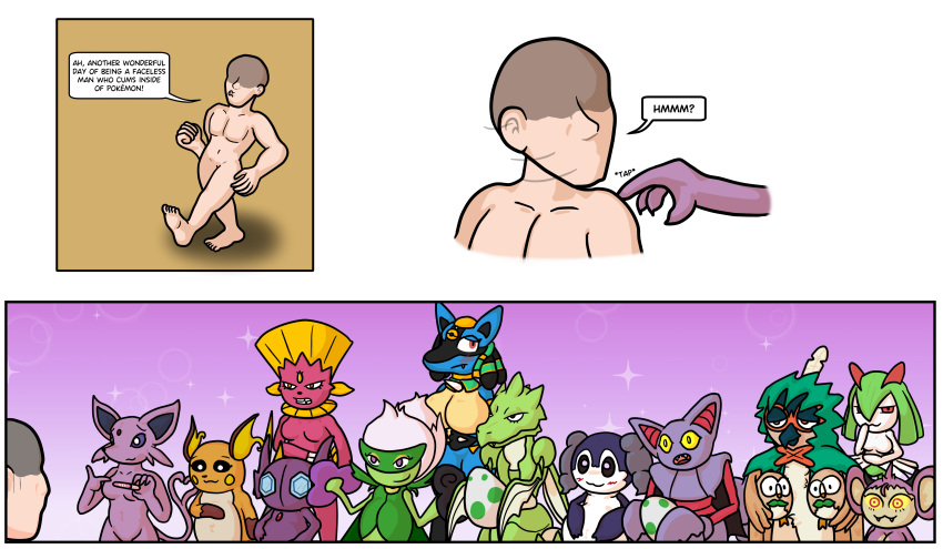 2023 absurd_res aipom anthro belly big_belly blush breasts comic decidueye demon digital_media_(artwork) eeveelution egg espeon faceless_character faceless_human faceless_male featureless_breasts featureless_crotch female feral generation_1_pokemon generation_2_pokemon generation_3_pokemon generation_4_pokemon generation_7_pokemon generation_8_pokemon gliscor group hand_on_stomach hi_res holding_child holding_egg holding_object holowear_(pokemon) human humanoid indeedee kirlia lucario male mammal mother mother_and_child naughtysableye nintendo parent parent_and_child pokemon pokemon_(species) pokemon_egg pokemon_unite pregnancy_test pregnant raichu roserade rowlet ruins_style_lucario sableye scyther shiny_pokemon simple_background speech_bubble weavile