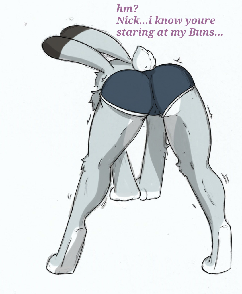 anthro big_butt butt disney dolphin_shorts english_text female hi_res judy_hopps pace-maker solo text thick_thighs zootopia