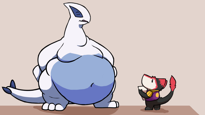 2023 ambiguous_gender animated anthro belly belly_drop belly_grab belly_jiggle belly_overhang belly_squish big_breasts big_hands black_body black_fur blue_body breasts chibi duo frame_by_frame fur generation_2_pokemon gritzoz gritzy_(gritzoz) hi_res huge_belly huge_thighs jiggling legendary_pokemon lifting_belly looking_at_another loop love_handles lugia motion_lines navel nintendo obese overweight pokemon pokemon_(species) red_body red_fur sergal short_playtime simple_background spiked_tail spikes spikes_(anatomy) squish standing tail tail_tuft thick_arms thick_thighs tuft white_body white_fur writing_text