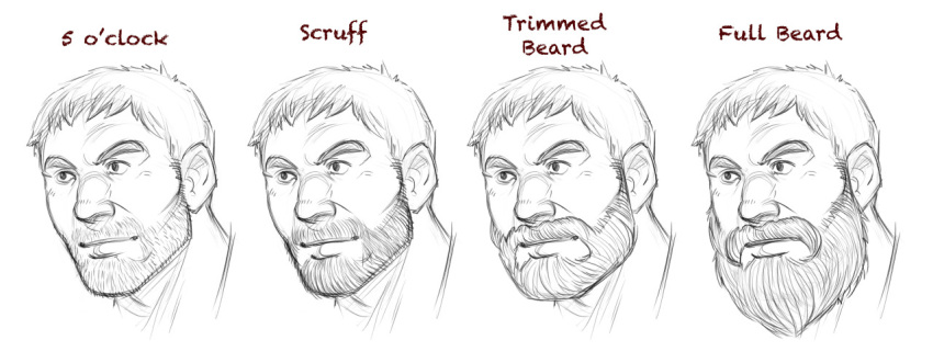 1boy alternate_facial_hair bara big_nose cropped_shoulders facial_hair goatee greyscale growlygruntz how_to looking_to_the_side male_focus monochrome mustache old old_man original short_hair sketch thick_eyebrows