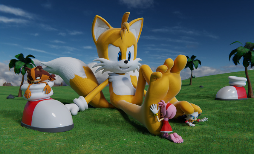 3d_(artwork) 5_toes absurd_res amy_rose anthro badger barefoot bat canid canine digital_media_(artwork) eulipotyphlan feet feetymcfoot female foot_fetish foot_focus foot_lick foot_play fox group hedgehog hi_res humanoid_feet inside_shoe licking male male/female mammal micro miles_prower mustelid musteline plantigrade rouge_the_bat sega size_difference soles sonic_boom sonic_the_hedgehog_(series) sticks_the_jungle_badger toes tongue tongue_out underfoot