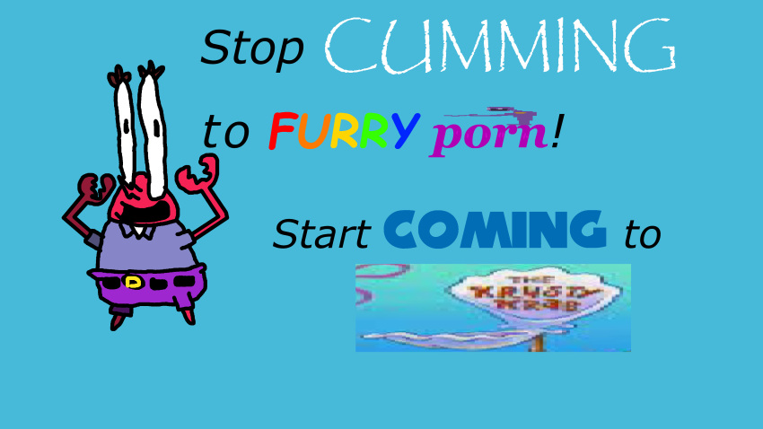 absurd_res arthropod bigfathairydeal69 clothed clothing crab crustacean decapoda digital_media_(artwork) duo five_nights_at_freddy's hi_res looking_at_viewer loss malacostracan male marine meme mr._krabs nickelodeon open_mouth purple_guy_(fnaf) scottgames simple_background smile spongebob_squarepants text