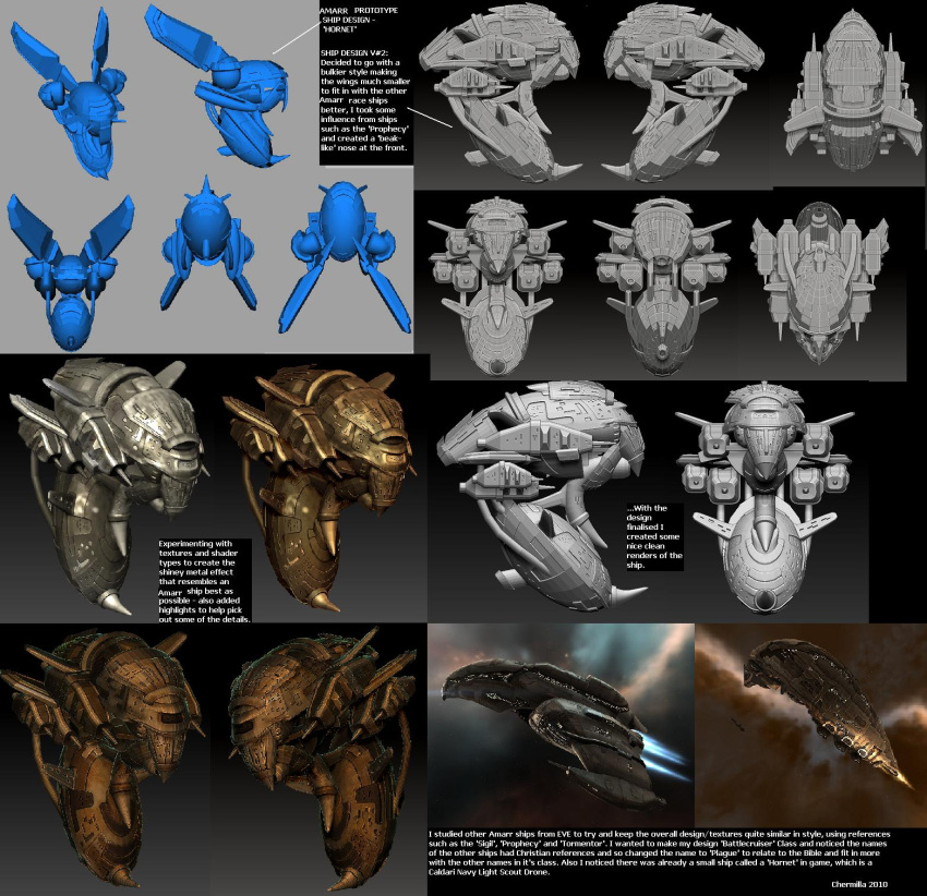 3d amarr_empire_(eve_online) artist_name battlecruiser_(eve_online) chermilla commentary concept_art dated english_text eve_online flying from_above from_behind from_below from_side hauler_(eve_online) highres military military_vehicle multiple_views nebula no_humans original outdoors science_fiction sky space spacecraft thrusters vehicle_focus