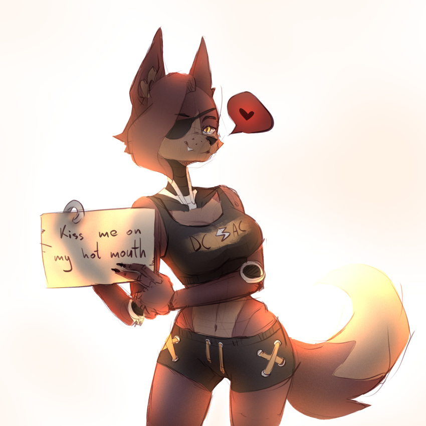 1:1 anthro canid canine digital_drawing_(artwork) digital_media_(artwork) english_text female feminization five_nights_at_freddy's fox foxy_(fnaf) hi_res mammal scottgames simple_background sketch solo tea_patriarch text white_background