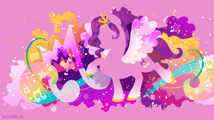 abstract_background absurd_res cutie_mark equid equine female fur hair hasbro hi_res hooves leg_markings mammal markings mlp_g5 musical_note my_little_pony pegasus pink_body pink_fur pink_theme pipp_petals_(mlp) purple_hair purple_tail sambaneko silhouette socks_(marking) solo tail wings