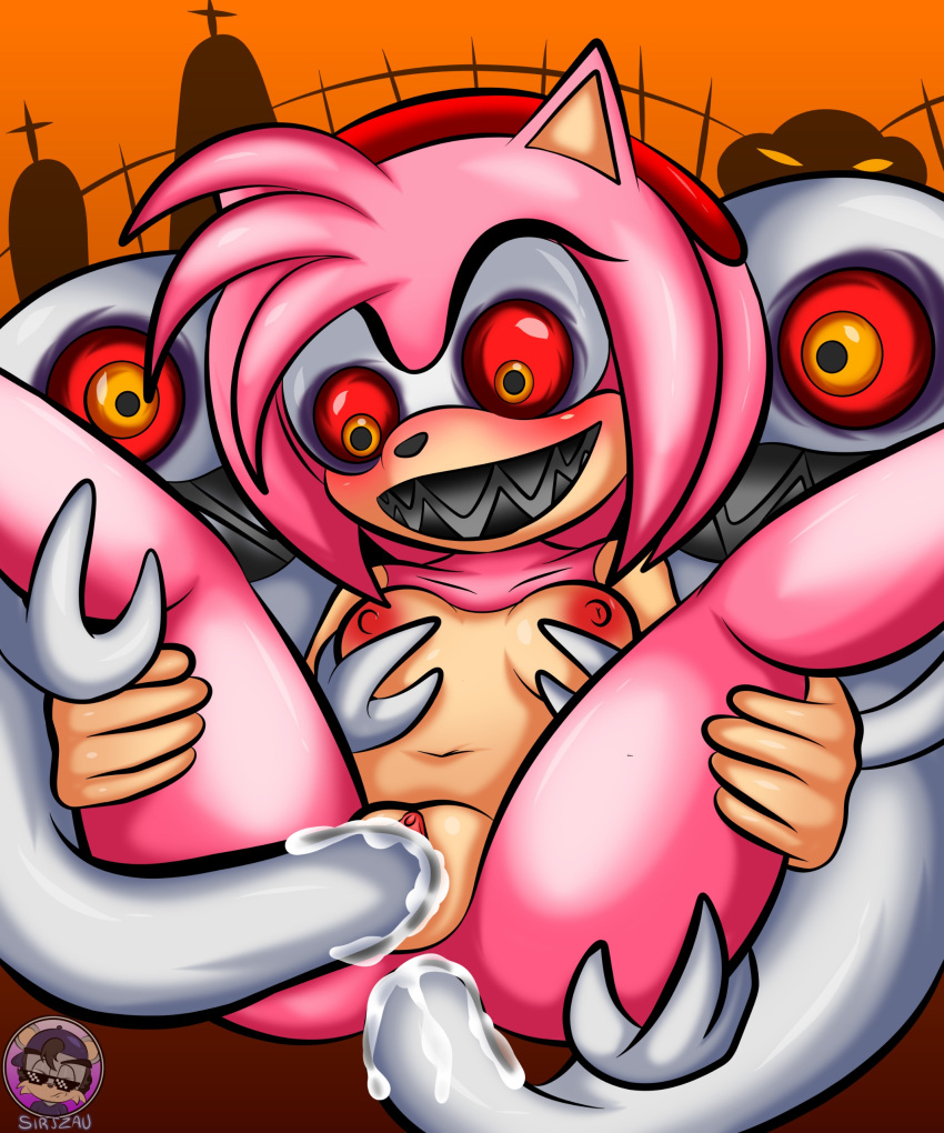 absurd_res accessory amy_rose anal anal_penetration anthro bodily_fluids boo_(sonic) breast_grab breasts cum cum_in_ass cum_in_pussy cum_inside disembodied_hand double_penetration eulipotyphlan female fur genital_fluids ghost ghost_hands ghost_sex ghost_tail green_eyes group hair hair_accessory hand_on_breast hedgehog hi_res looking_down male male/female mammal nipples open_mouth penetration pink_body pink_fur pink_hair possession red_eyes sega sharp_teeth sirjzau sonic_the_hedgehog_(series) spirit spread_legs spreading teeth tongue trio vaginal vaginal_penetration