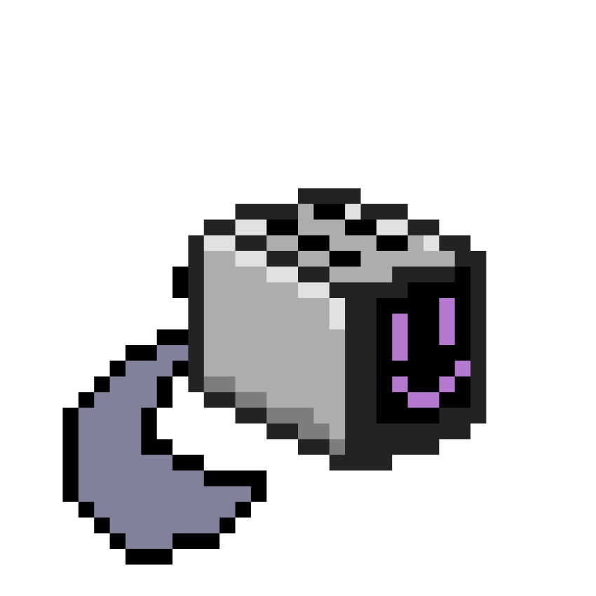 absurd_res alpha_channel animate_inanimate appliance biscuitbiscuitz digital_media_(artwork) fur happy hi_res kitchen_appliance machine male pixel_(artwork) purple_body purple_fur robot screen screen_face simple_background smile solo tail toaster tostadorai transparent_background