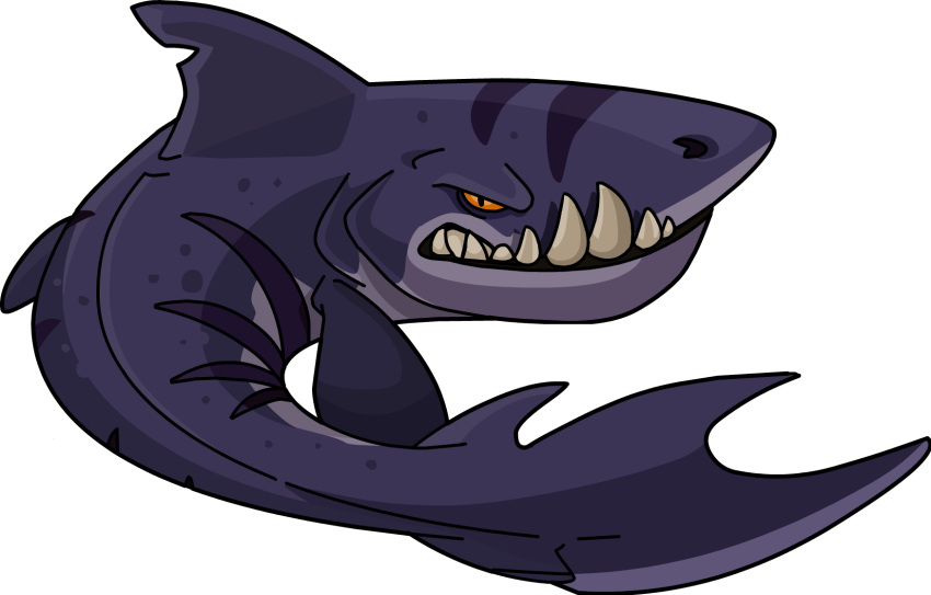 ambiguous_gender club_penguin fin fish full-length_portrait hi_res lamniform looking_at_viewer marine megalodon official_art orange_sclera portrait shark sharp_teeth solo tail teeth unknown_artist