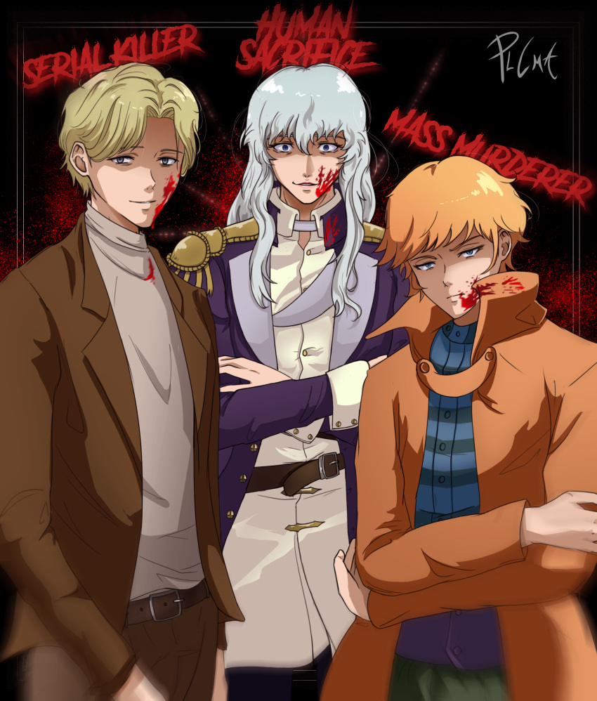 absurdres asuka_ryou berserk crossover devilman griffith_(berserk) highres johan_liebert monster plcma